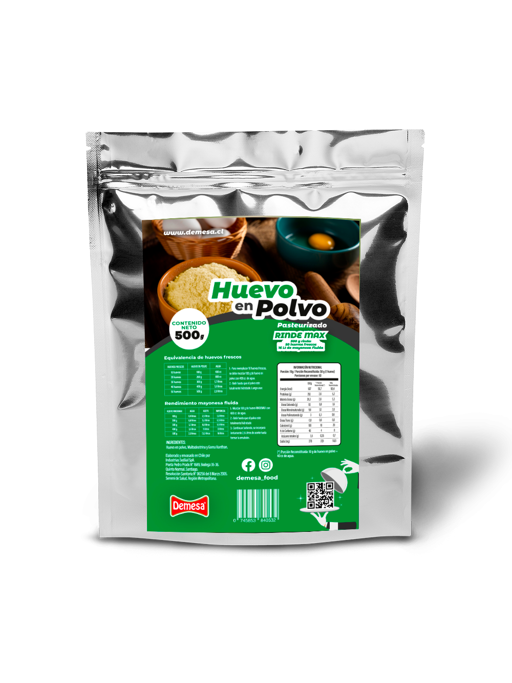 Huevo en Polvo Rindemax